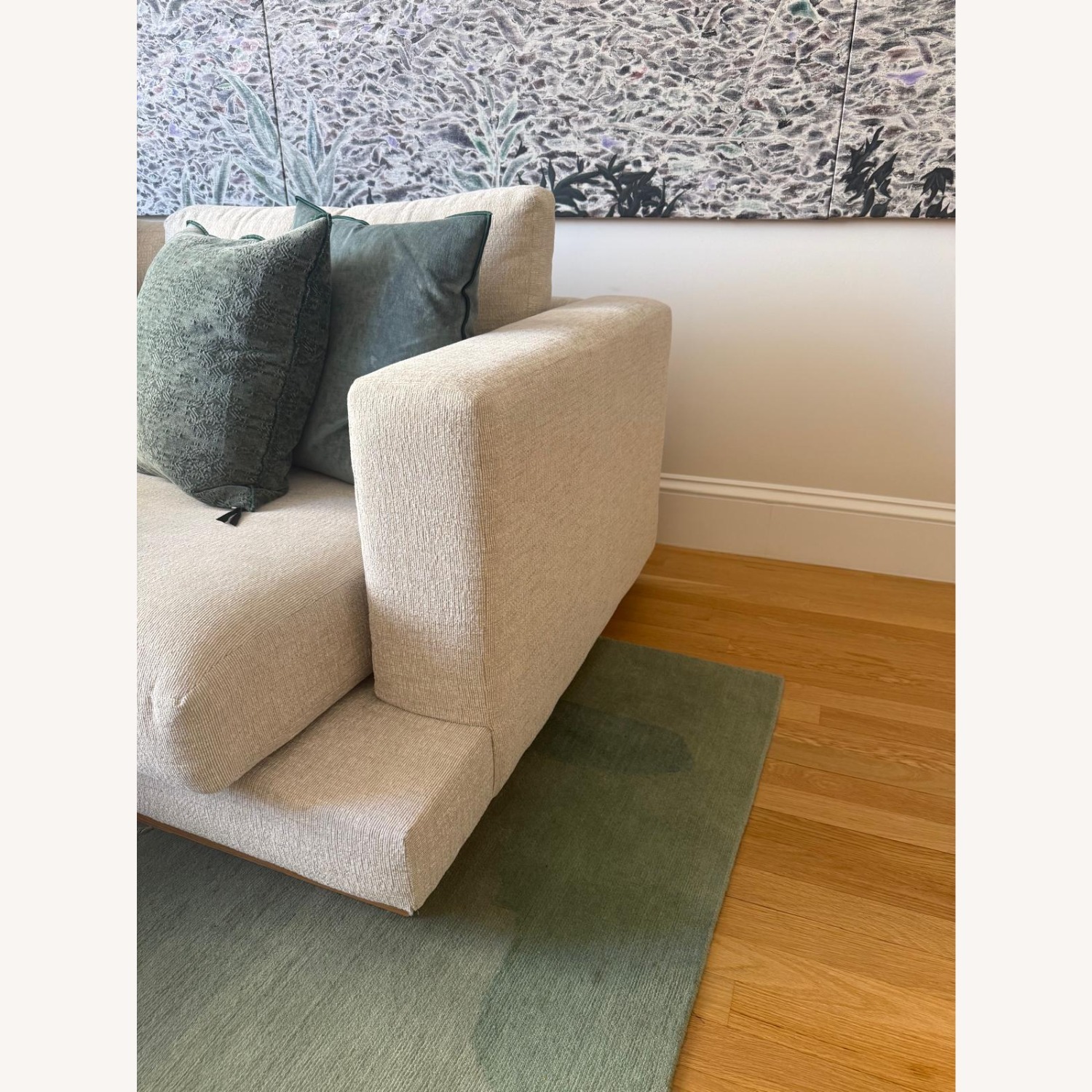 Crate & Barrel Tidal Natural 2 Piece Sectional - image-3