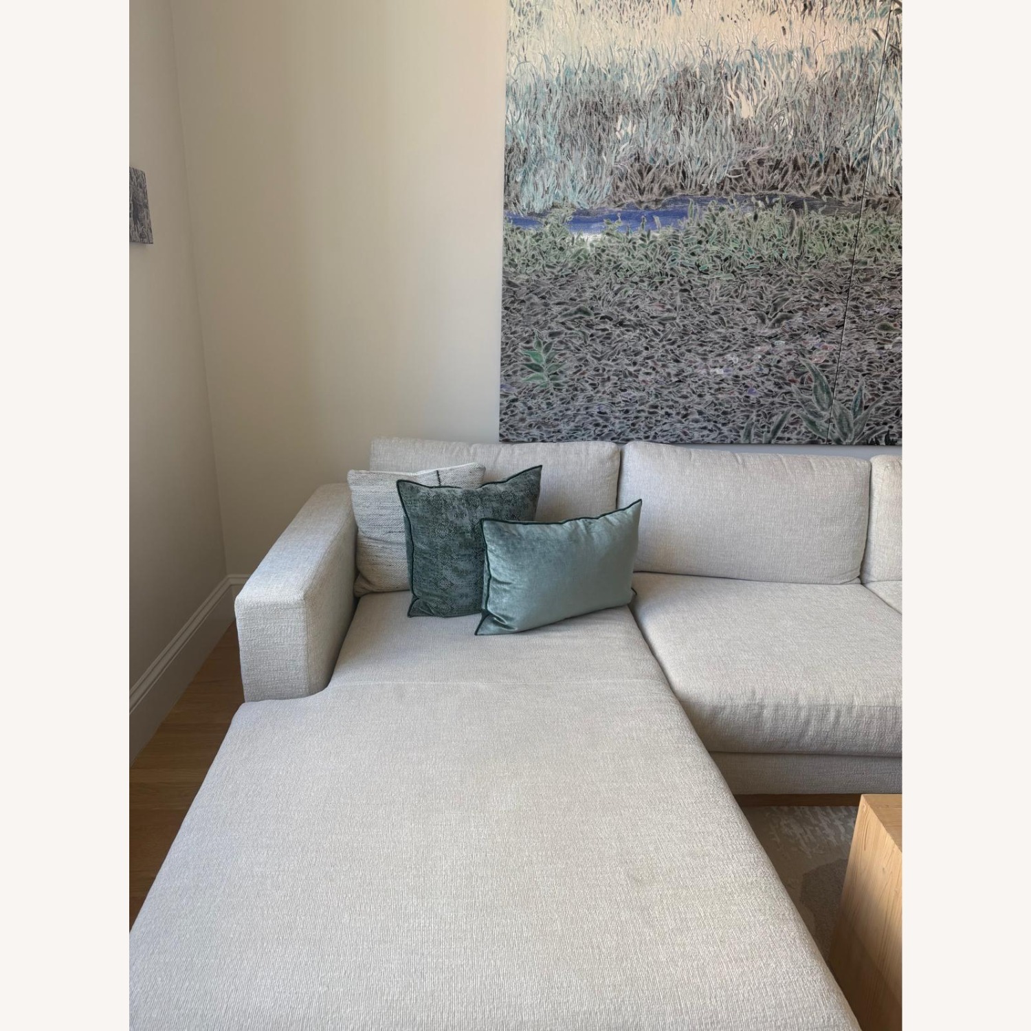 Crate & Barrel Tidal Natural 2 Piece Sectional - image-5
