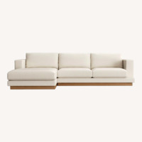 Crate & Barrel Tidal Natural 2 Piece Sectional