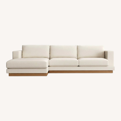 Used Crate & Barrel Tidal Natural 2 Piece Sectional for sale on AptDeco