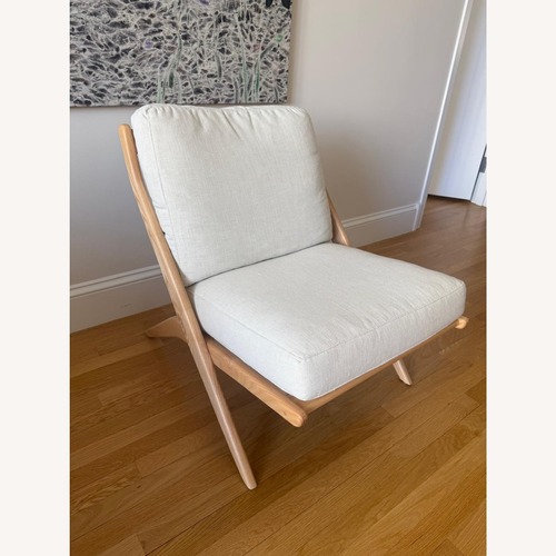 Used Crate & Barrel Pose Wood Accent Chairs (Set of 2)  for sale on AptDeco