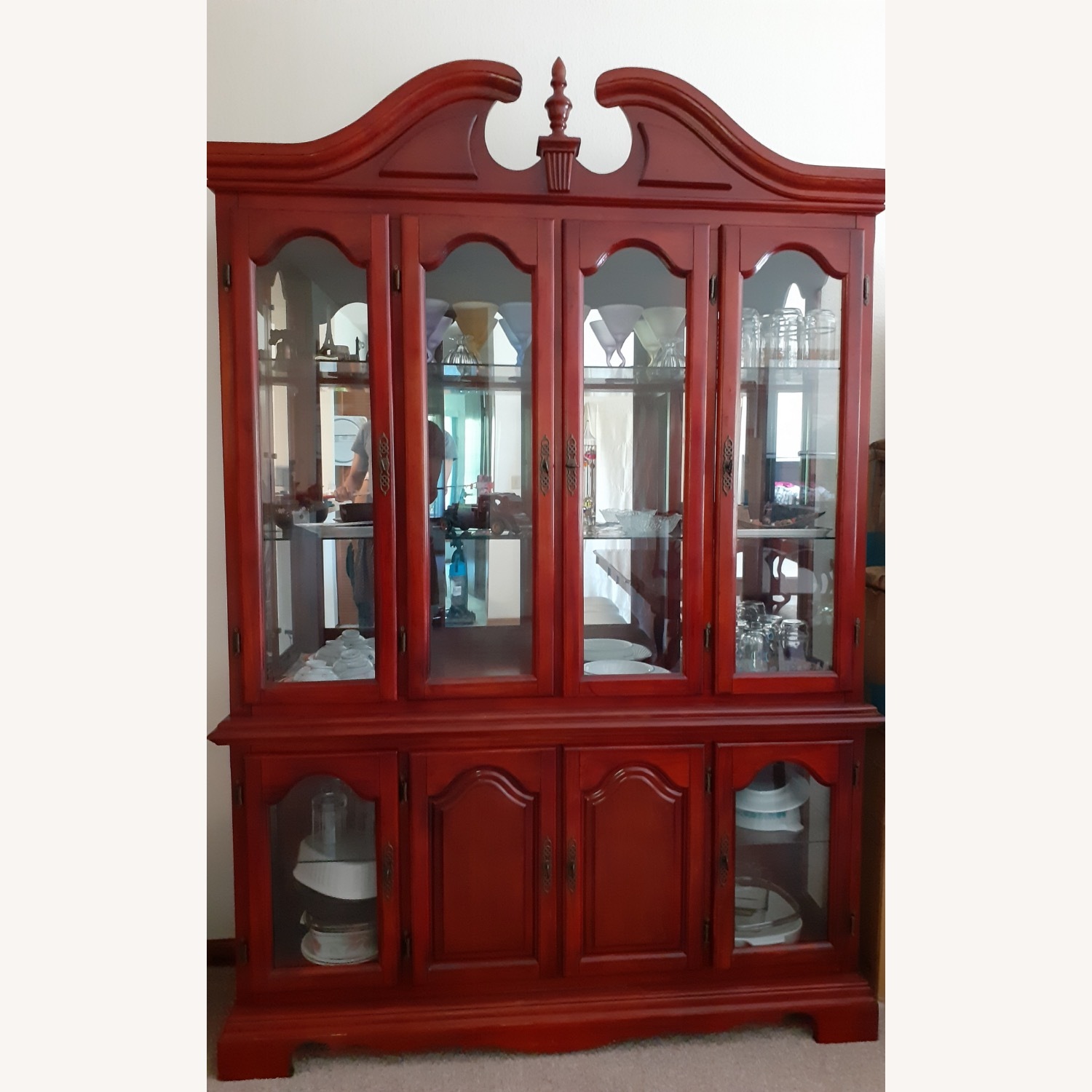 Value City Furniture Wood Armoire - image-2