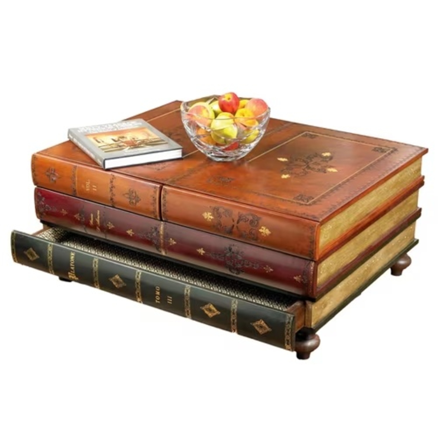 Scully & Scully Leather Coffee Table - image-12
