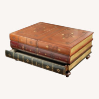 Scully & Scully Leather Coffee Table