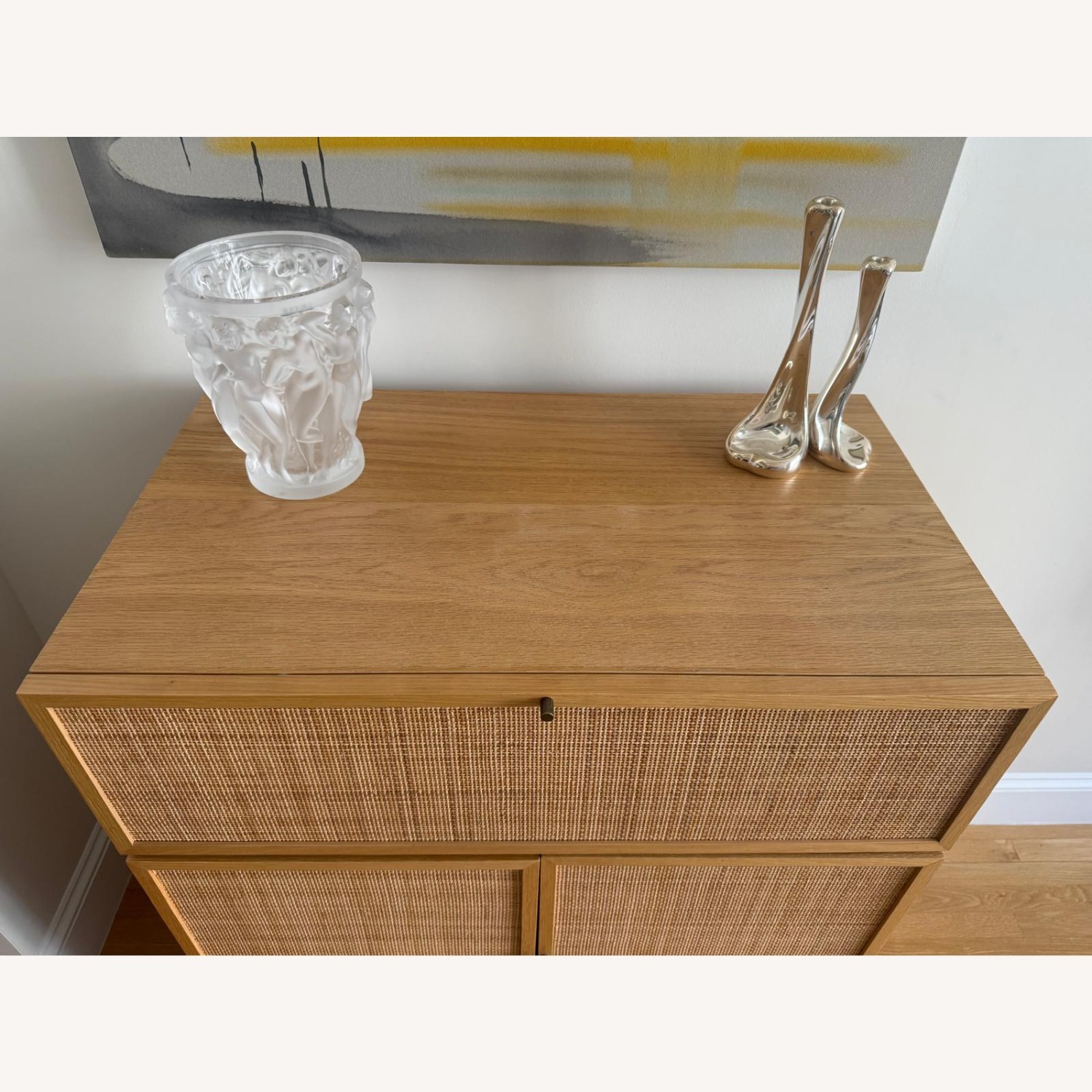 Crate & Barrel Franka Flip Top Bar Cabinet - image-2