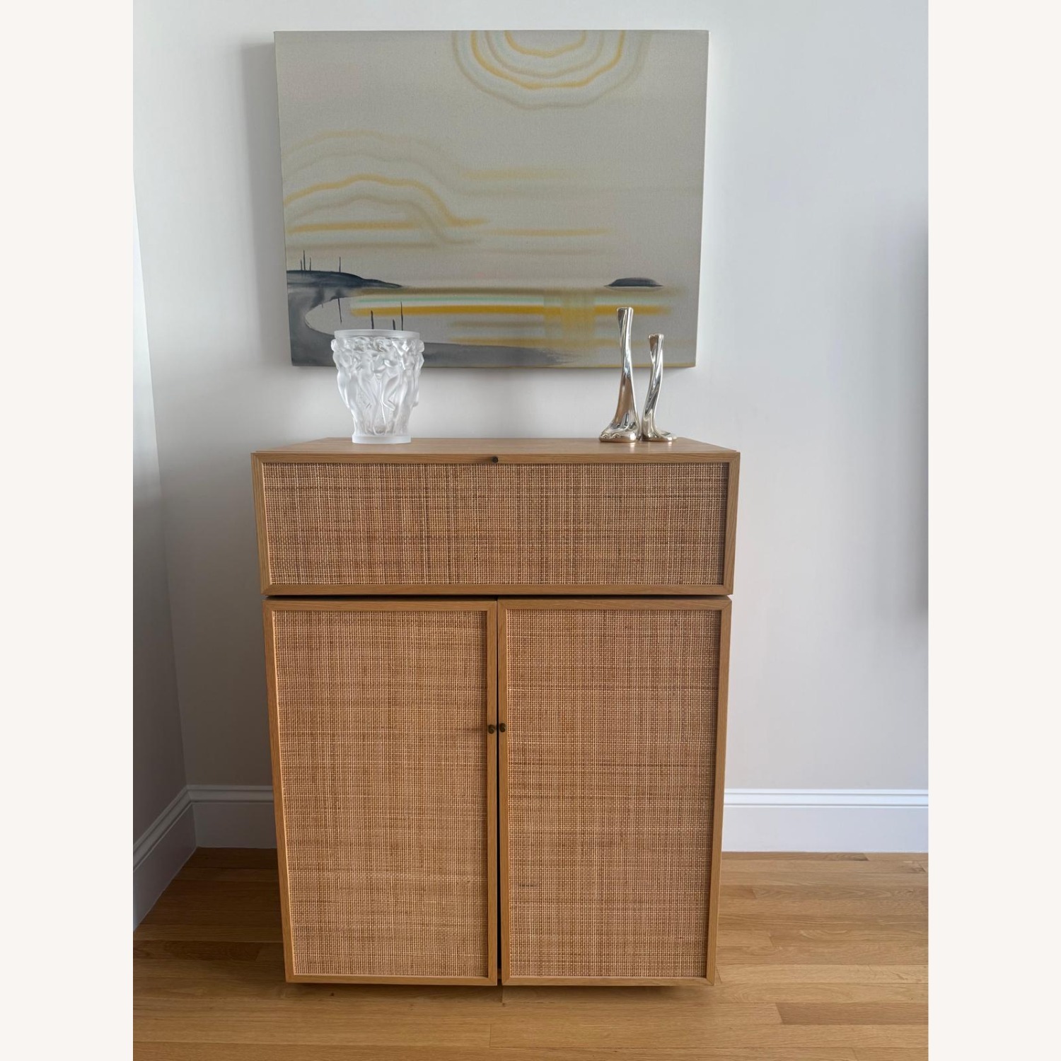 Crate & Barrel Franka Flip Top Bar Cabinet - image-1