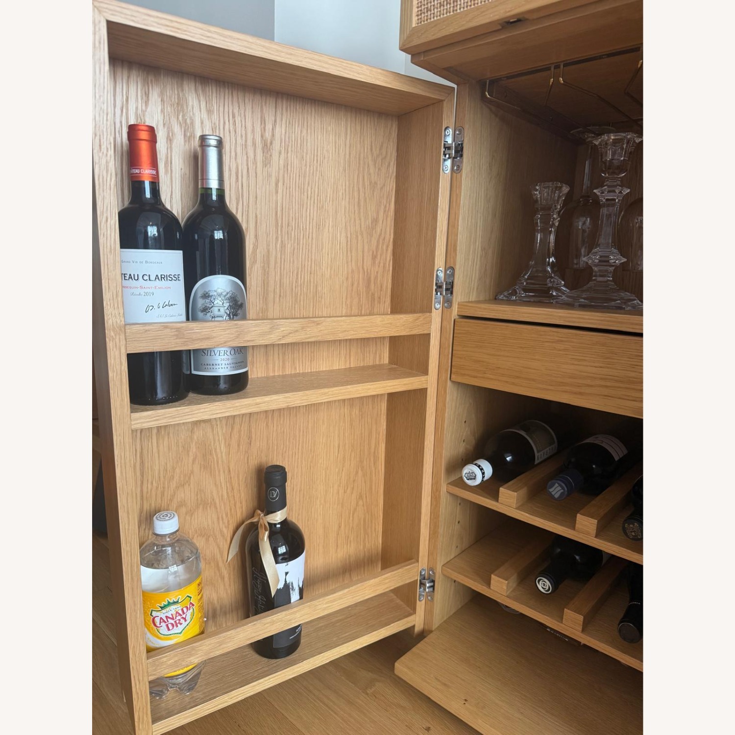 Crate & Barrel Franka Flip Top Bar Cabinet - image-5