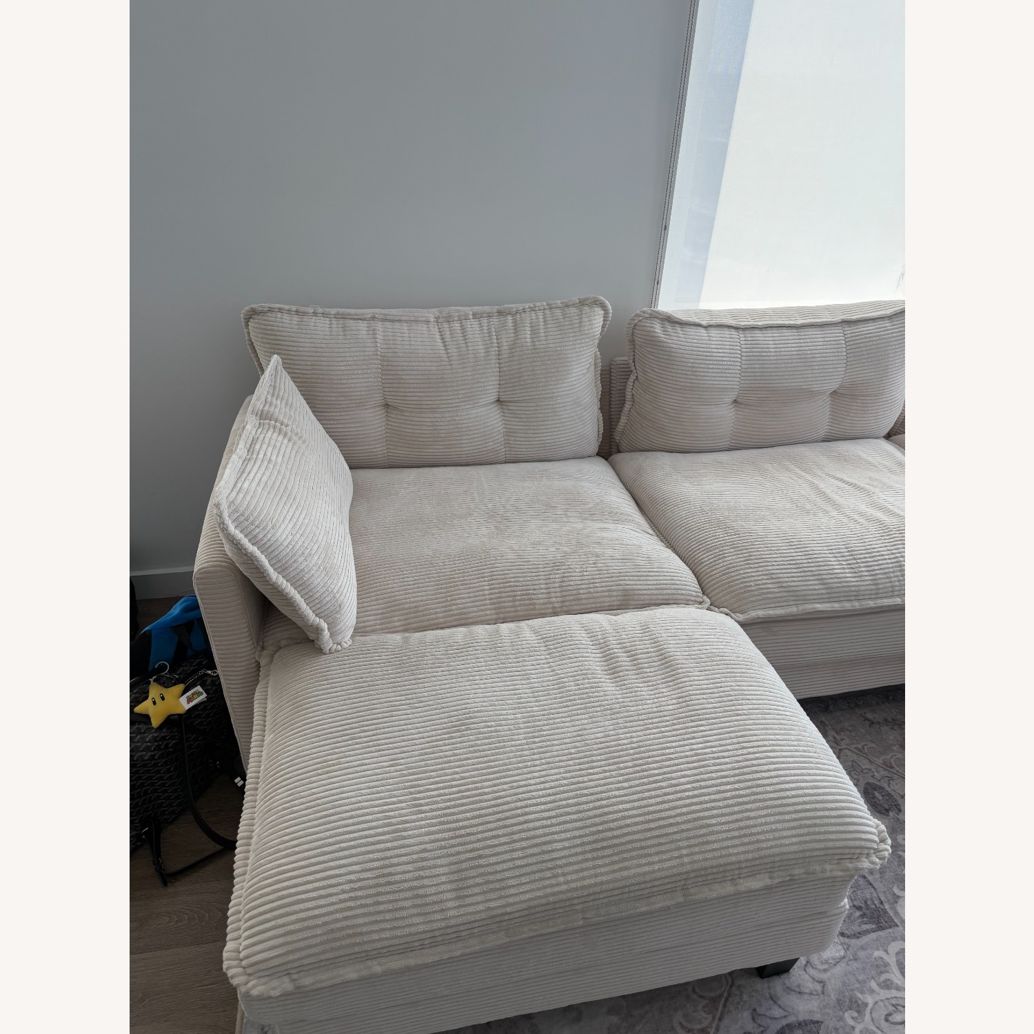 Flexible Combination Modern Deep Seat Sofa (Beige) - image-2