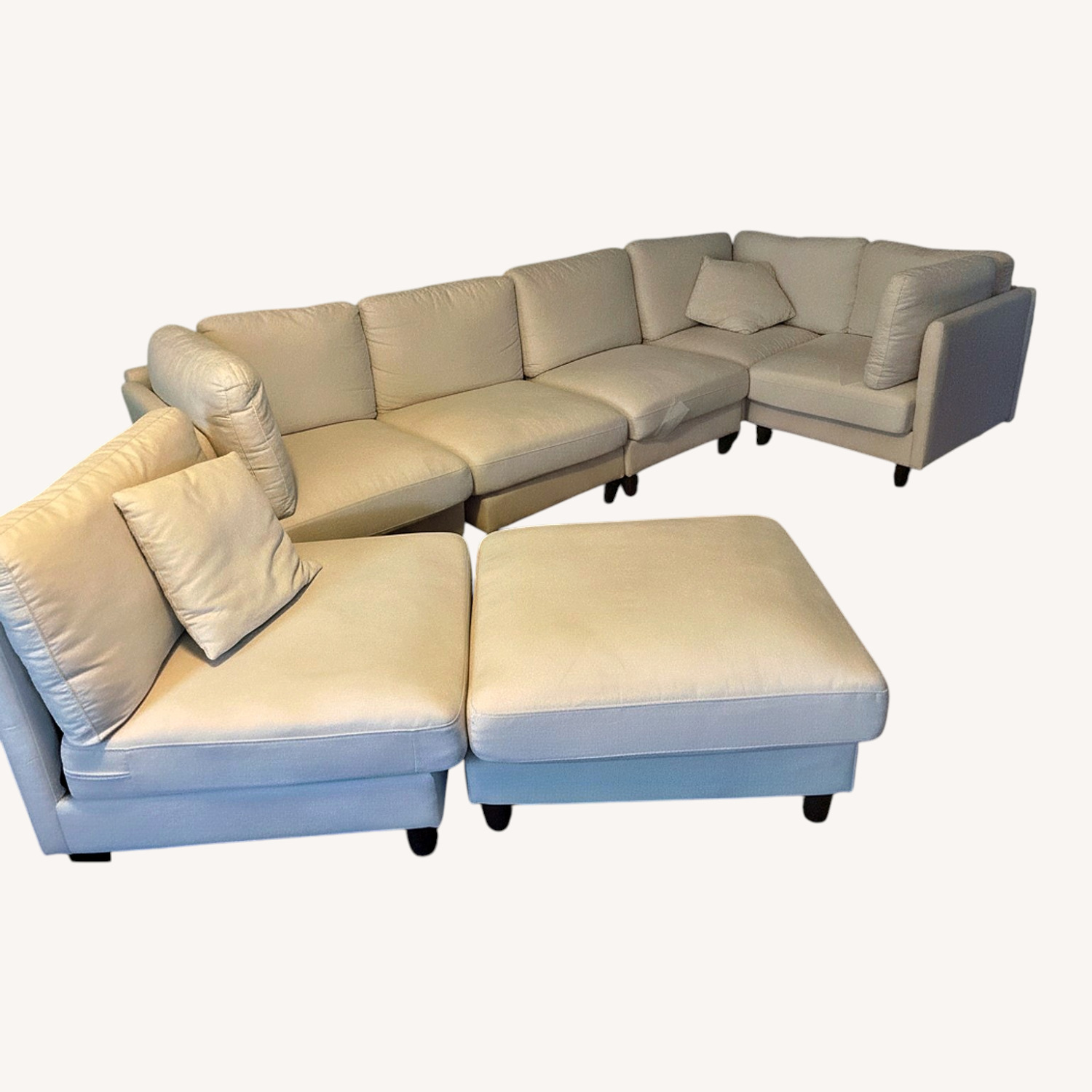 Natural Fabric 6+ Piece Sectional - image-0