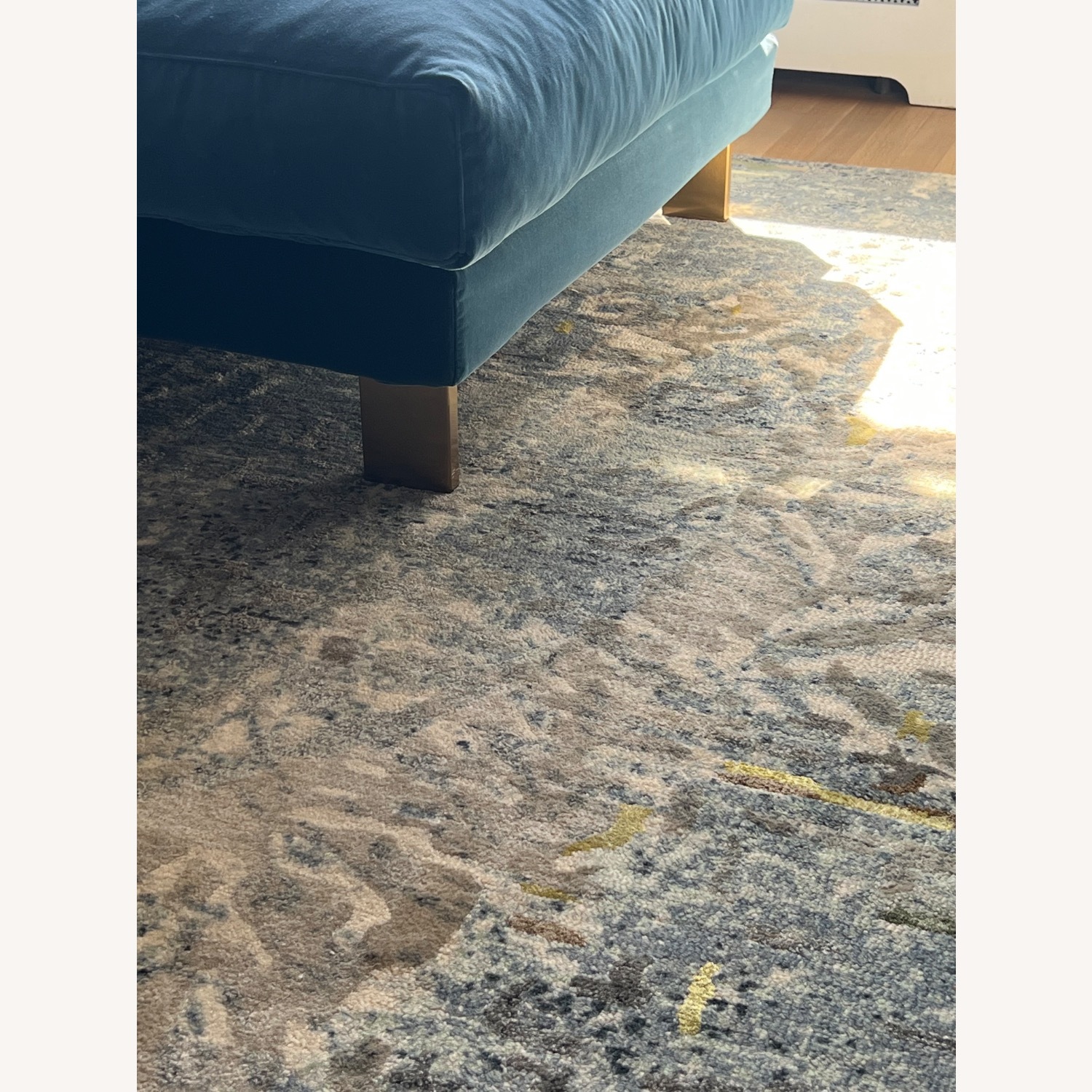 Jonathan Adler Malibu Blue Velvet 3+ Piece Sectional - image-5