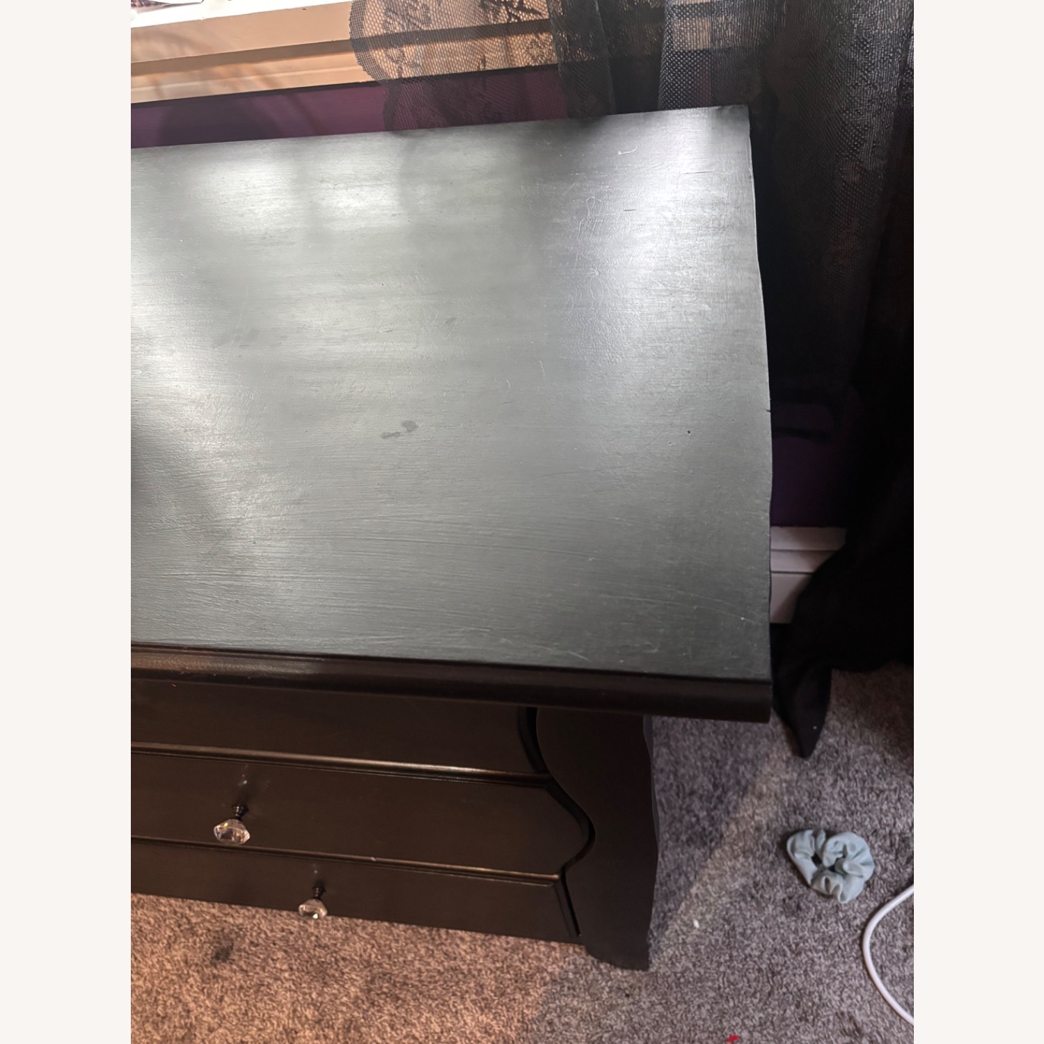 Black Wood Dresser - image-5