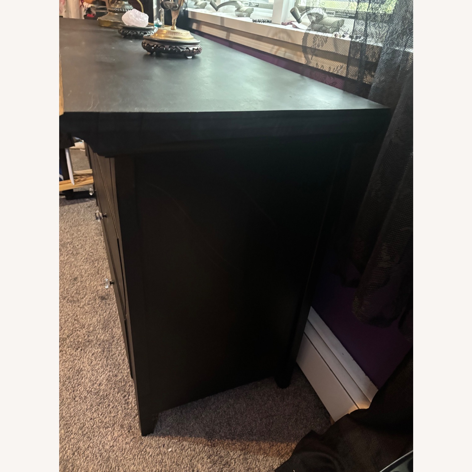 Black Wood Dresser - image-4