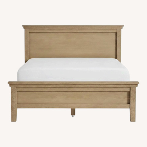 Used Pottery Barn Farmhouse Wood Queen Bed for sale on AptDeco