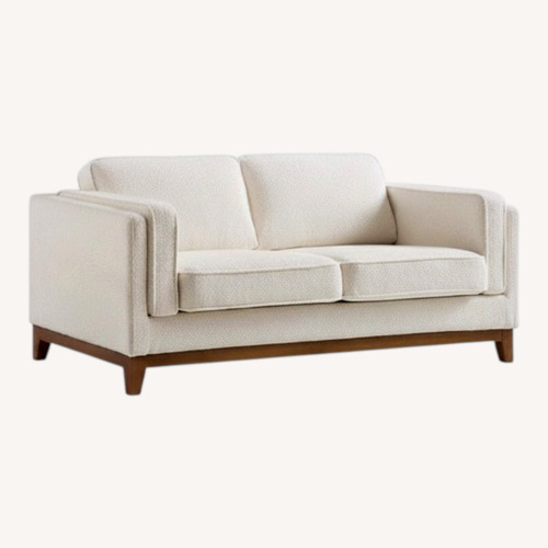 Used Dipley White Fabric 2 Seater Sofa for sale on AptDeco