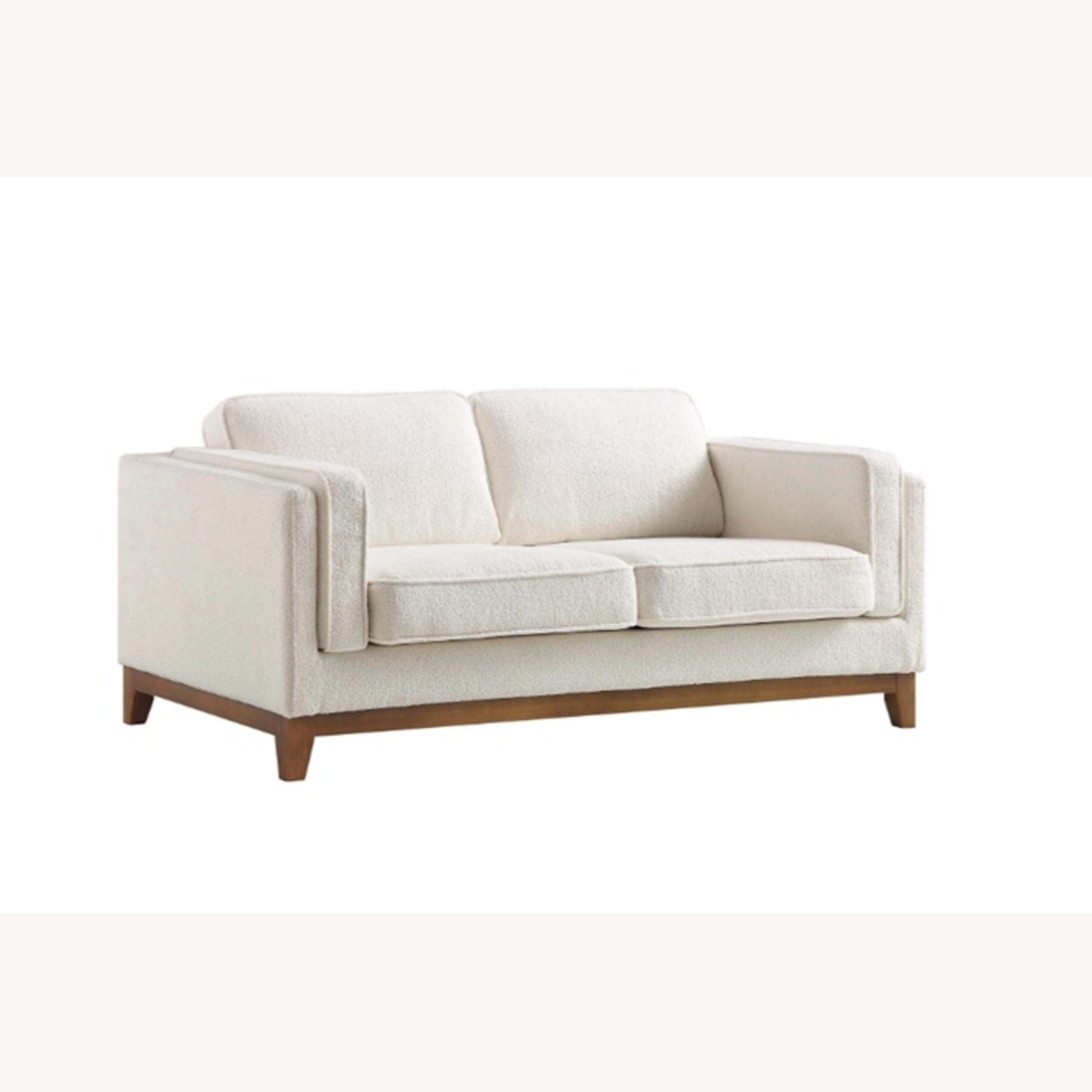 Dipley White Fabric 2 Seater Sofa - image-5