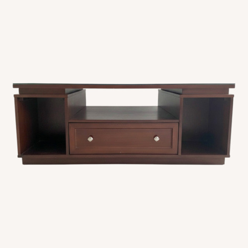 Used Bernhardt Dark Brown Wood Coffee Table for sale on AptDeco