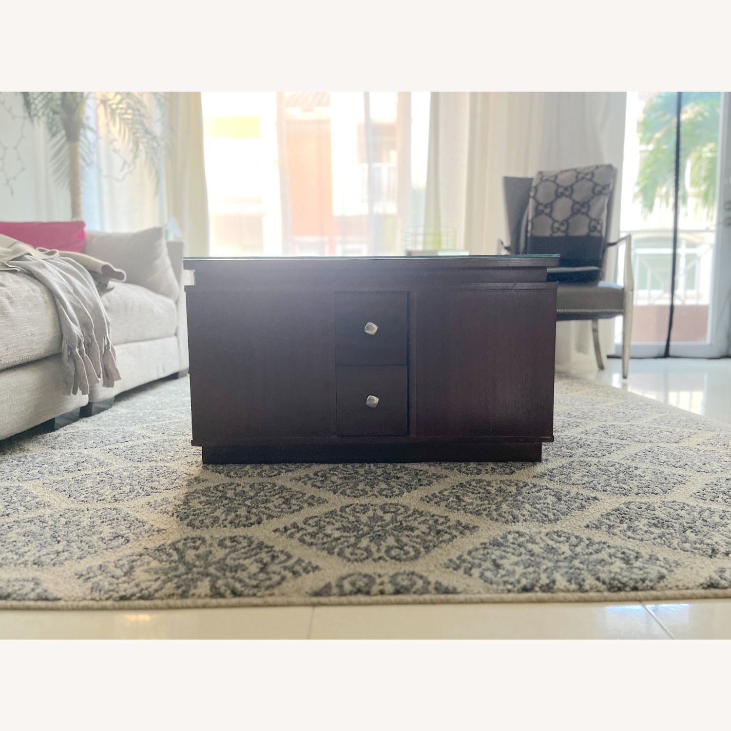 Bernhardt Dark Brown Wood Coffee Table - image-5