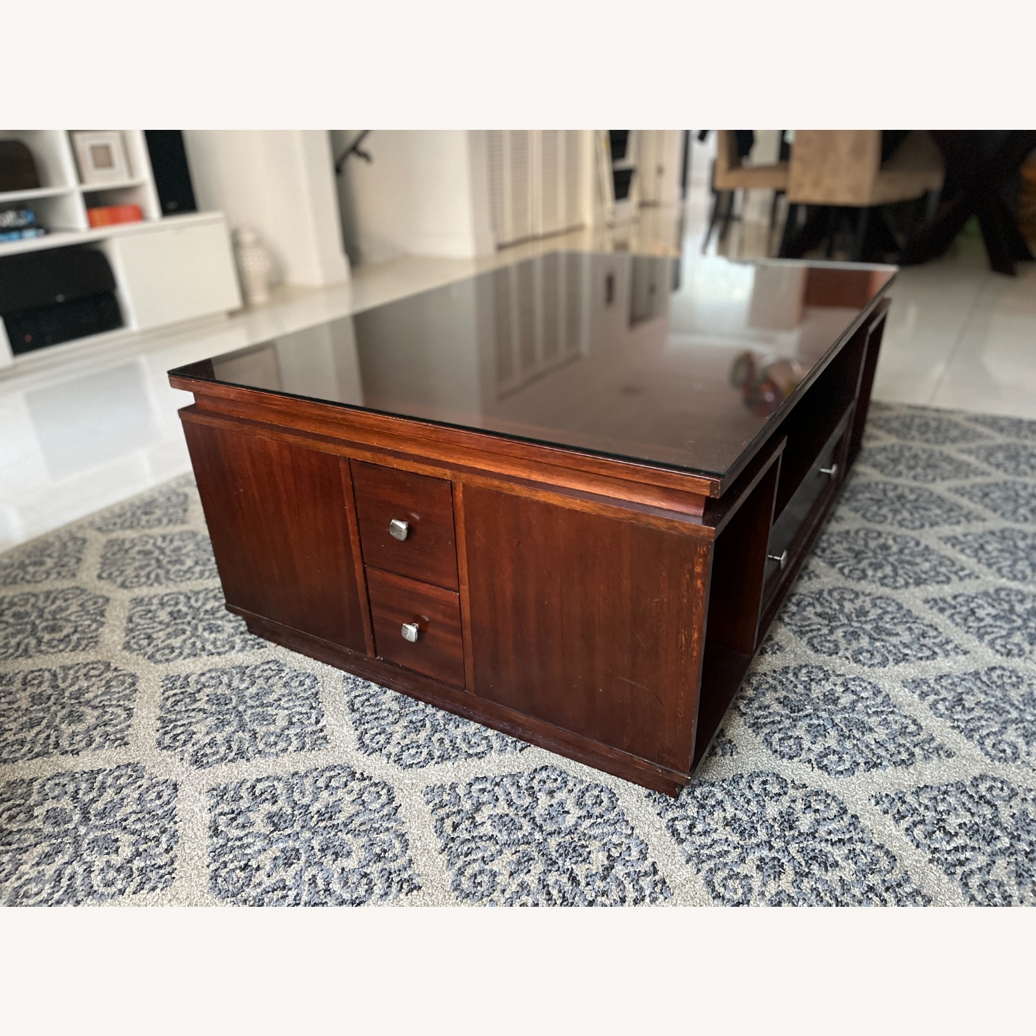 Bernhardt Dark Brown Wood Coffee Table - image-1