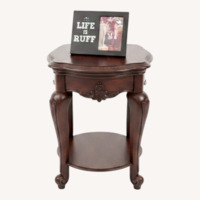 Halden Dark Brown Wood Coffee Table