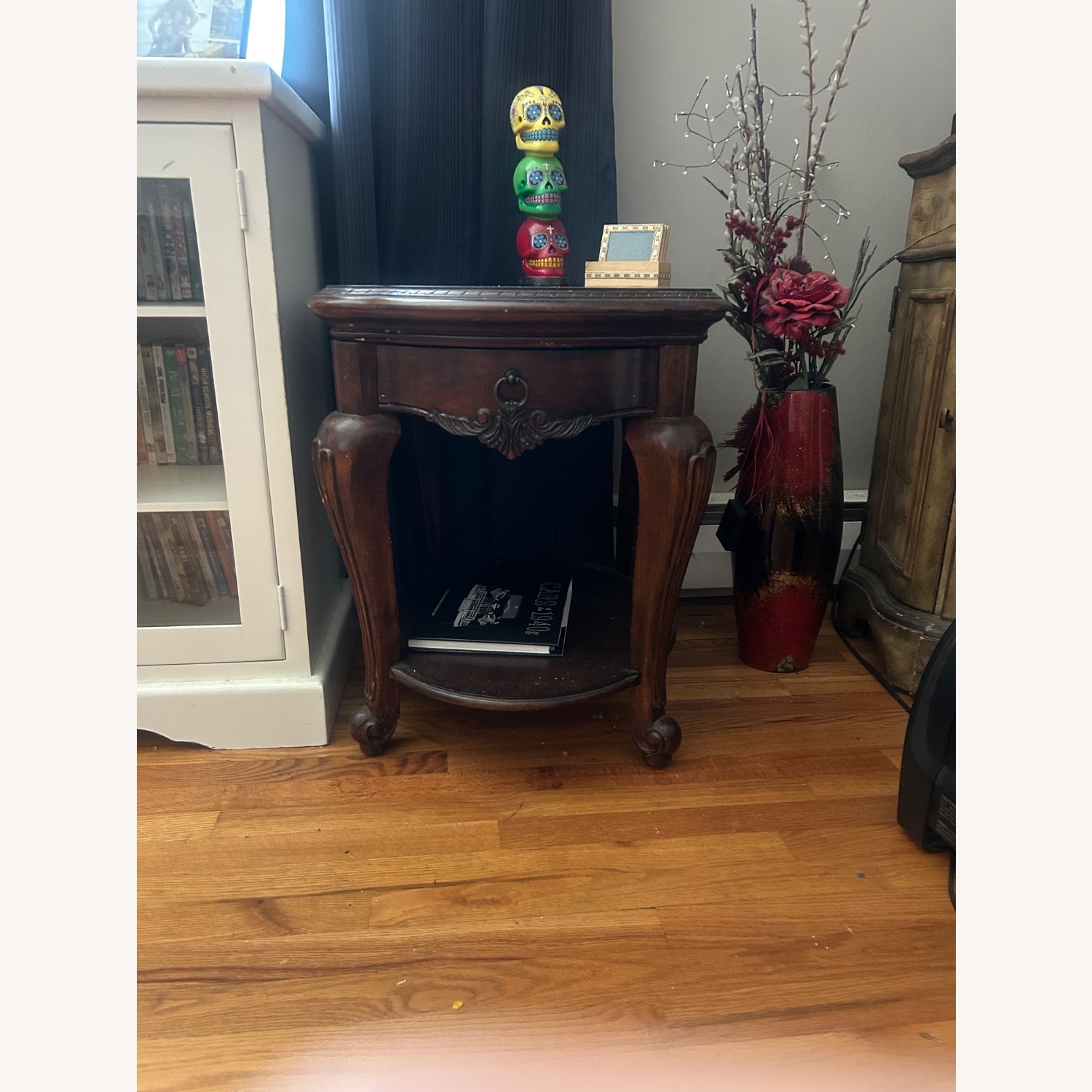 Halden Dark Brown Wood Coffee Table - image-4