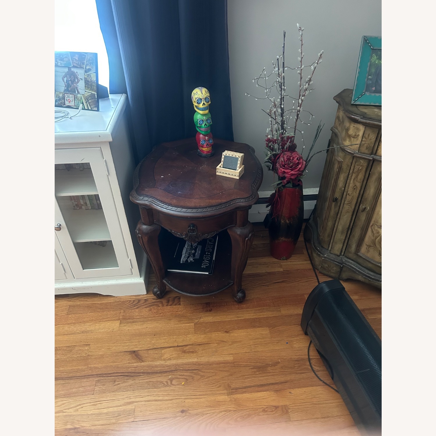 Halden Dark Brown Wood Coffee Table - image-3