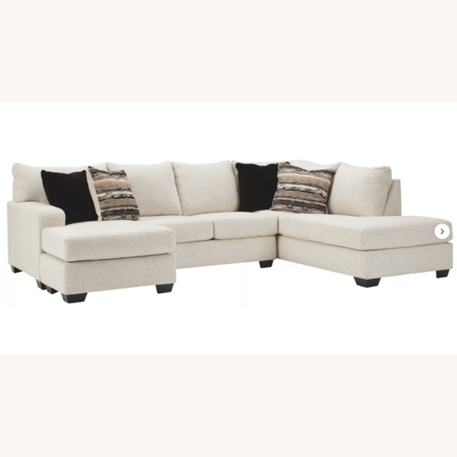 Ashley Furniture Fabric 2 Piece Sectional and Ottoman - image-4