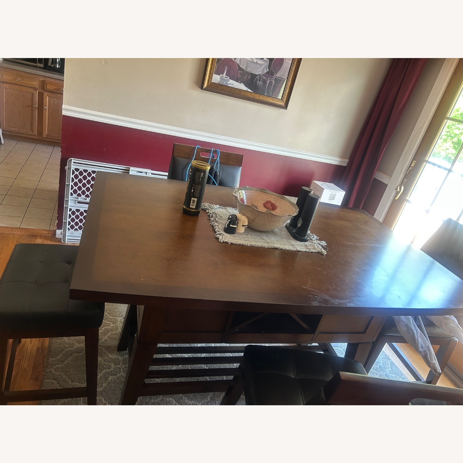 Holloway Dark Brown Wood Dining Sets - image-3