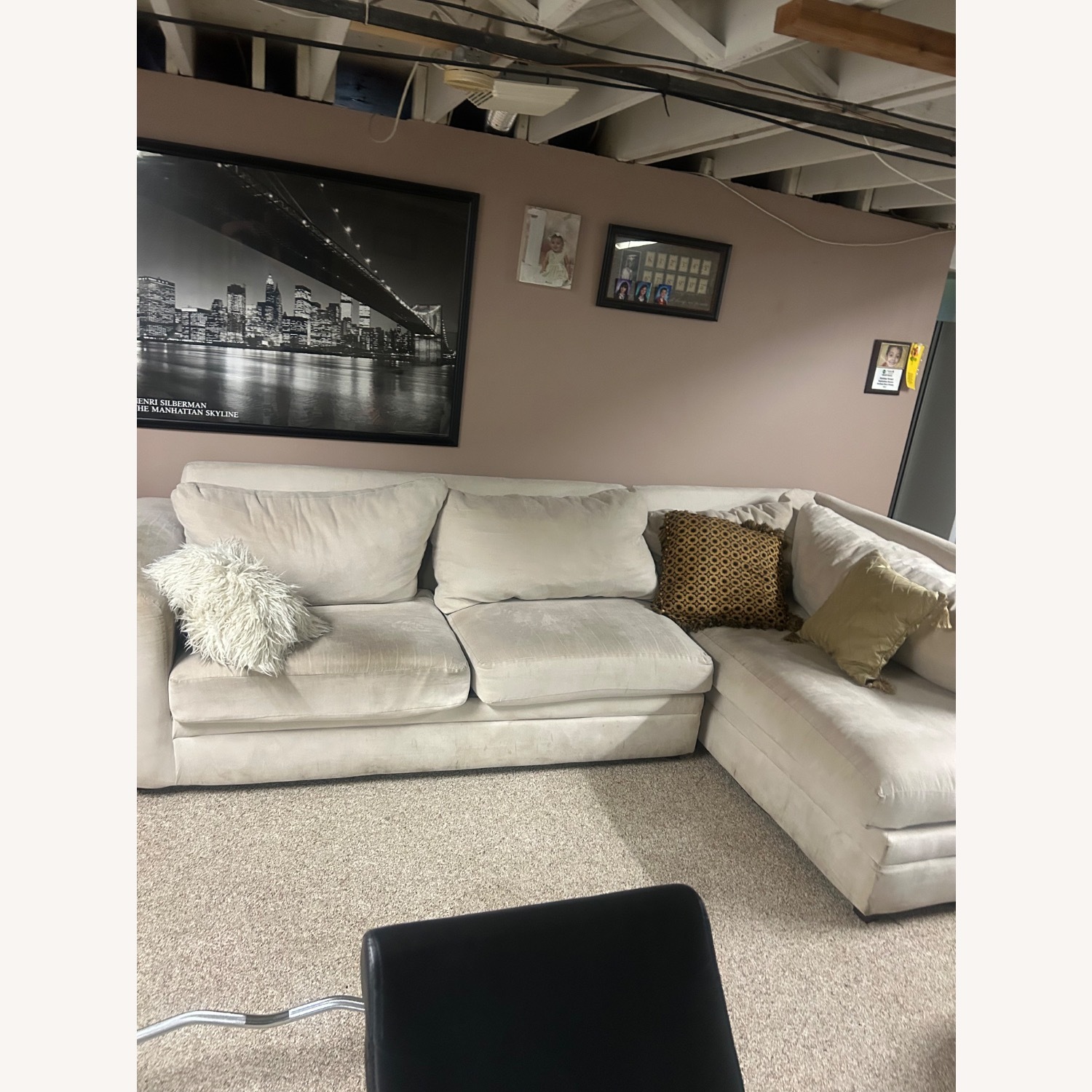 White Sectional Sofa  - image-2
