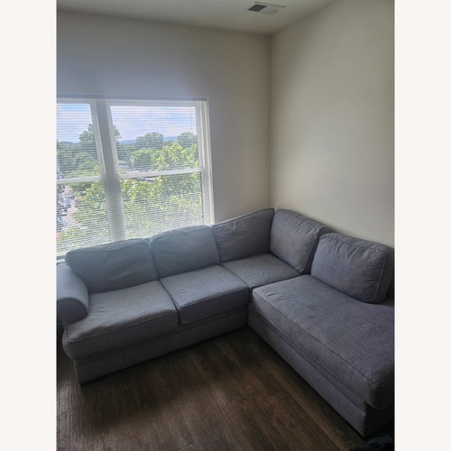 Used Jonathan Louis Furniture Blue Chaise Lounge for sale on AptDeco