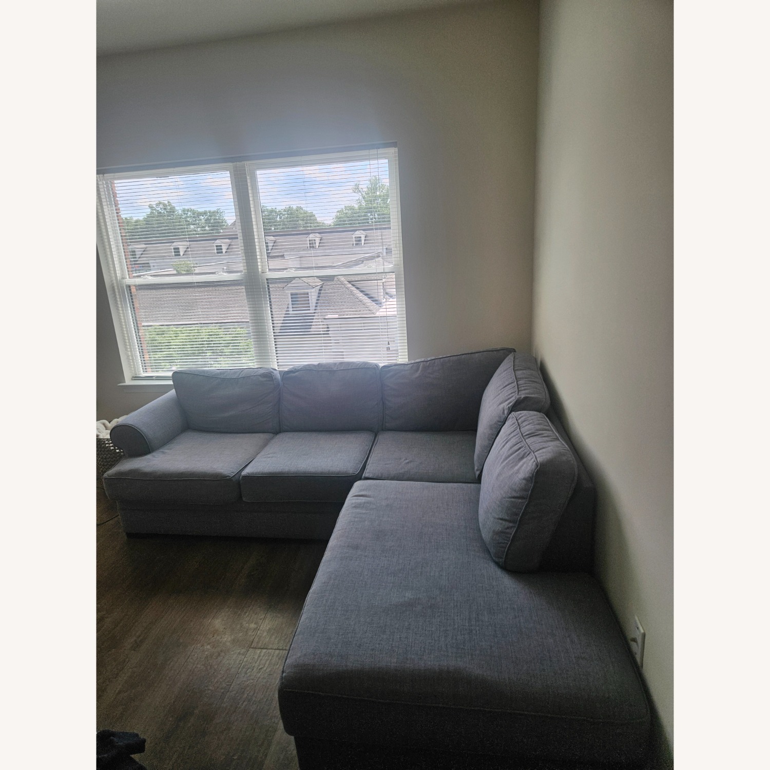 Jonathan Louis Furniture Blue Chaise Lounge - image-2
