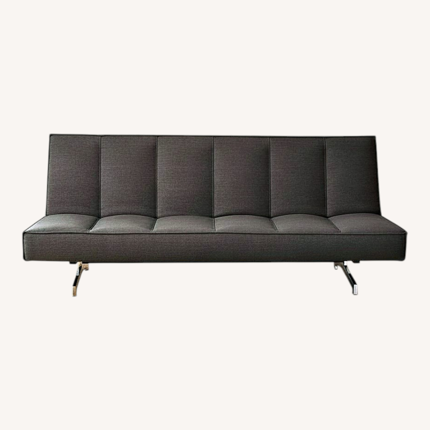 CB2 Flex Light Brown Wood 3+ Seater Sofa - image-0