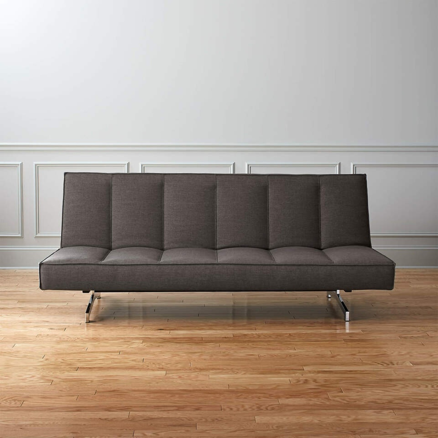 CB2 Flex Light Brown Wood 3+ Seater Sofa - image-5