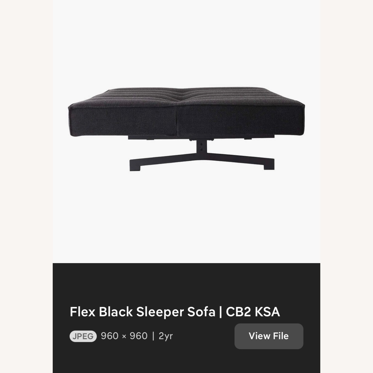 CB2 Flex Light Brown Wood 3+ Seater Sofa - image-3