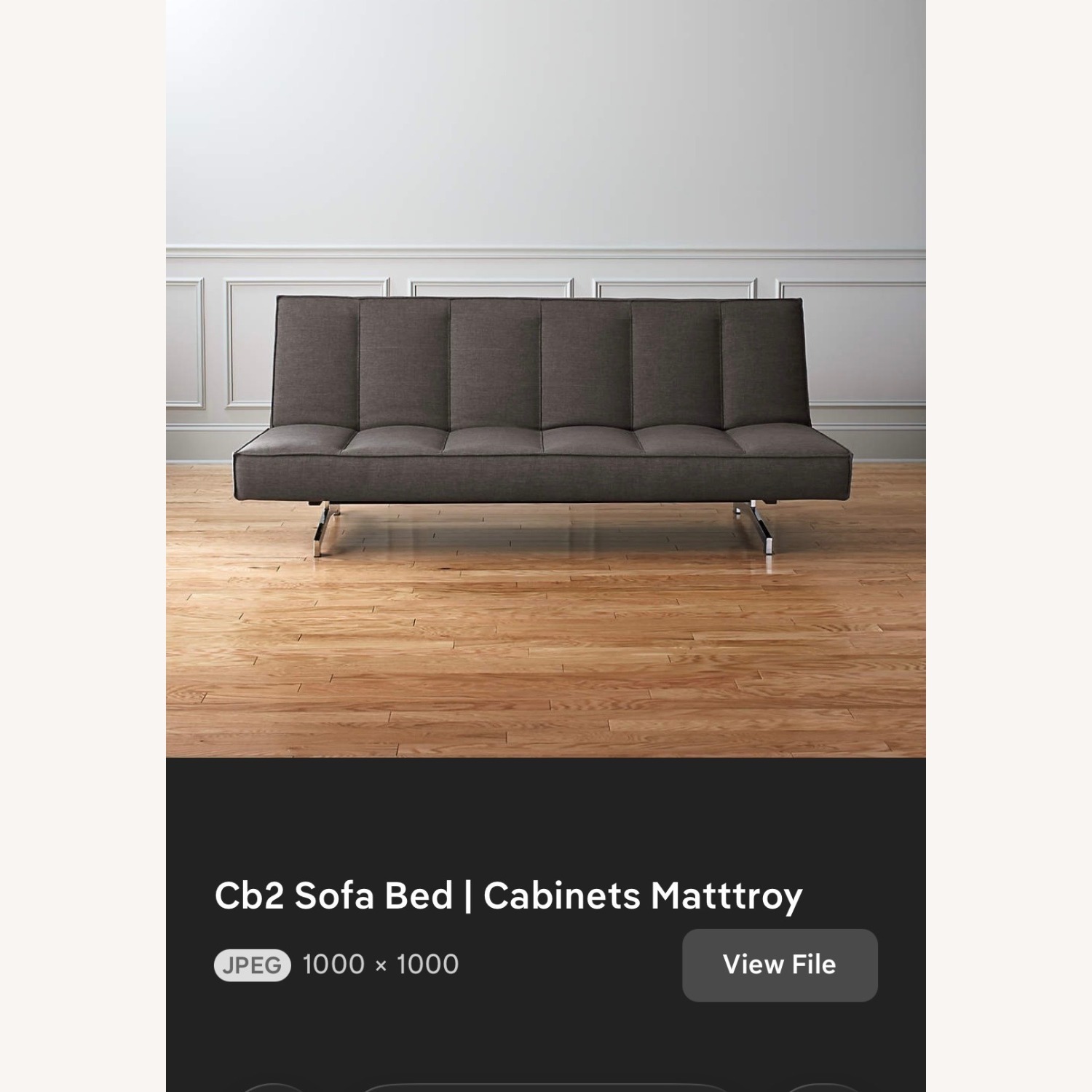 CB2 Flex Light Brown Wood 3+ Seater Sofa - image-4