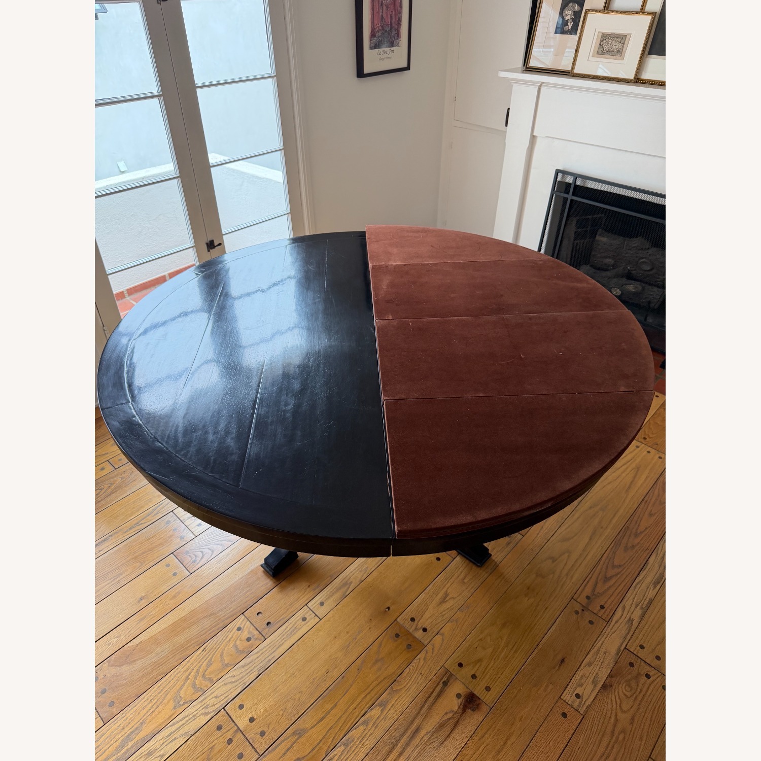 Baker Furniture Black Wood Extendable Dining Table - image-3