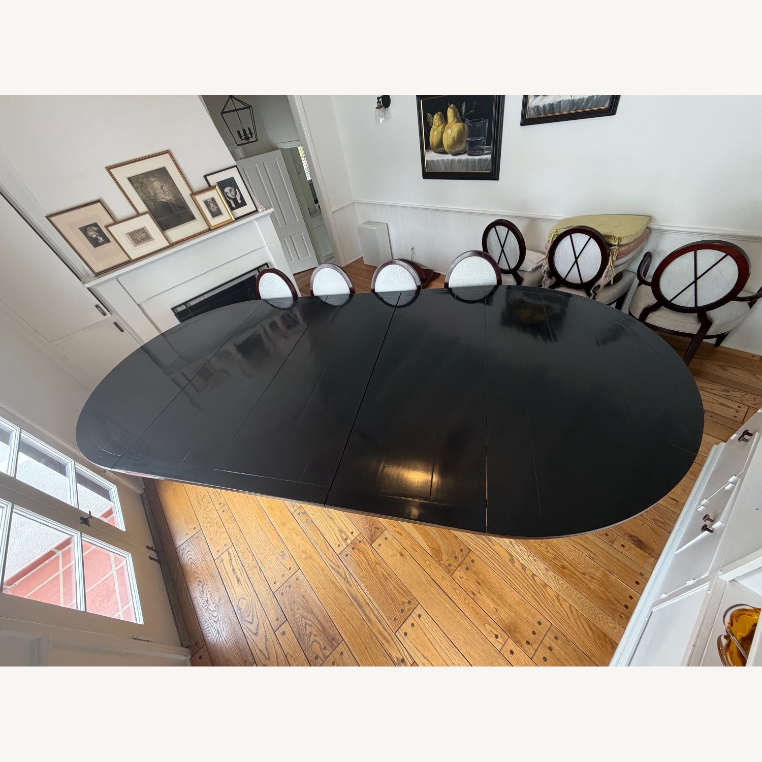 Baker Furniture Black Wood Extendable Dining Table - image-9