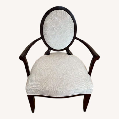 Used Baker Furniture Dark Brown Wood Dining Chair for sale on AptDeco