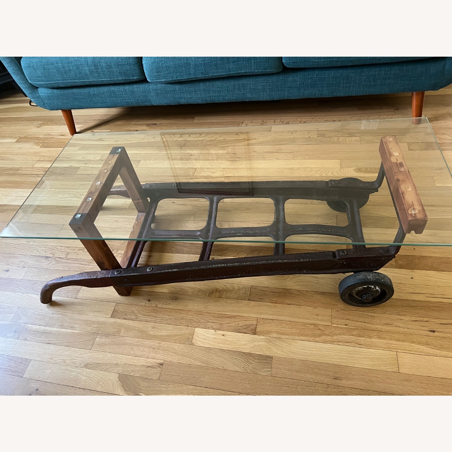 Vintage/Antique Metal Coffee Table - image-5