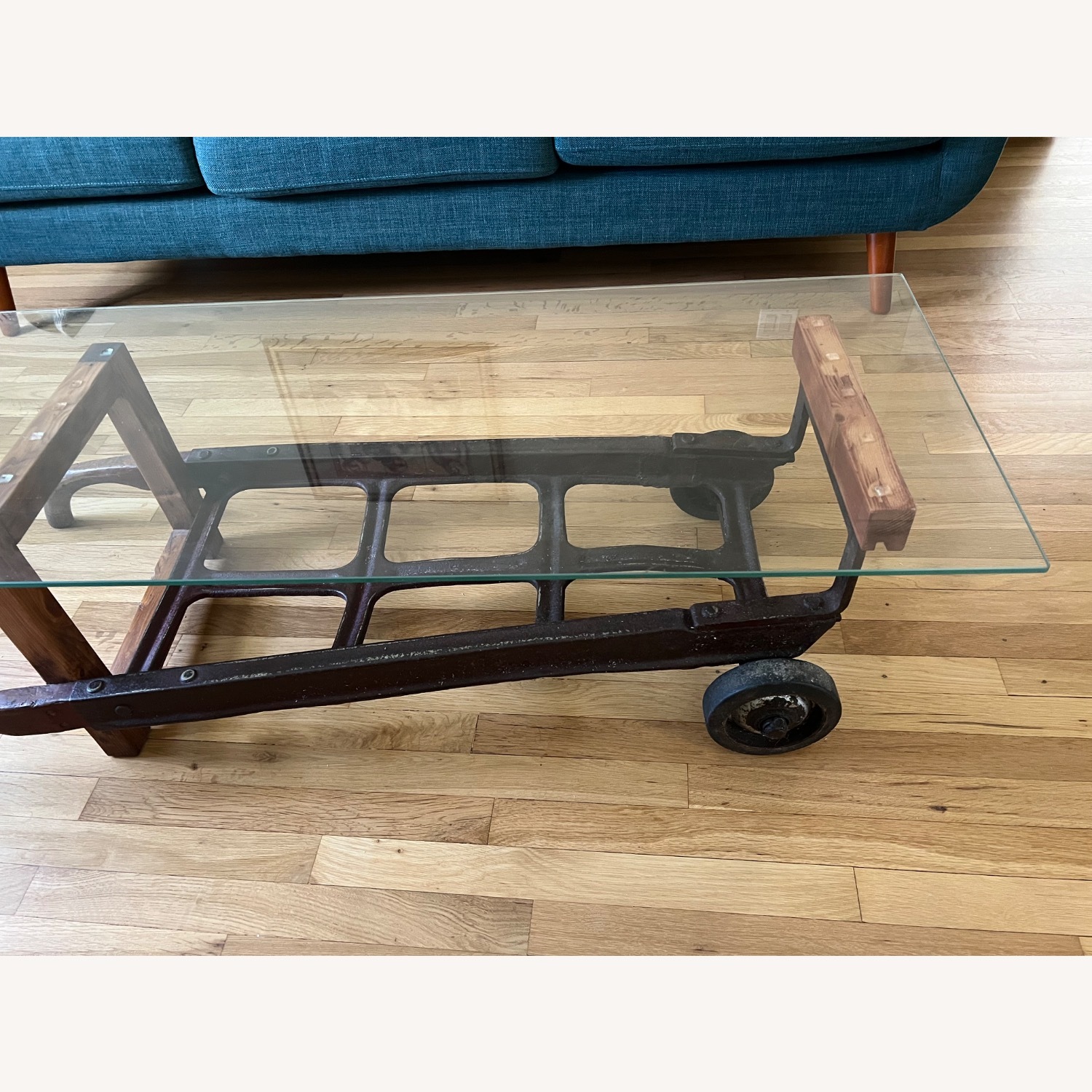 Vintage/Antique Metal Coffee Table - image-7