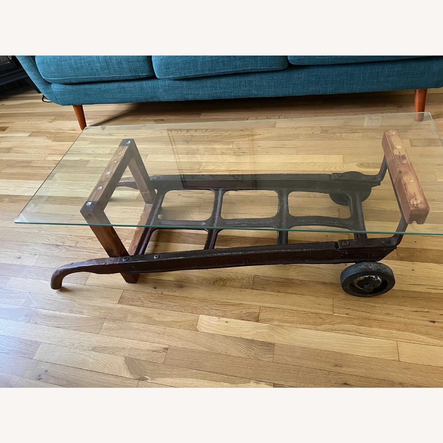 Vintage/Antique Metal Coffee Table - image-6
