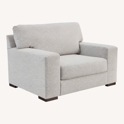Used Ashley Furniture Belvoir Light Gray Fabric Accent Chairs for sale on AptDeco