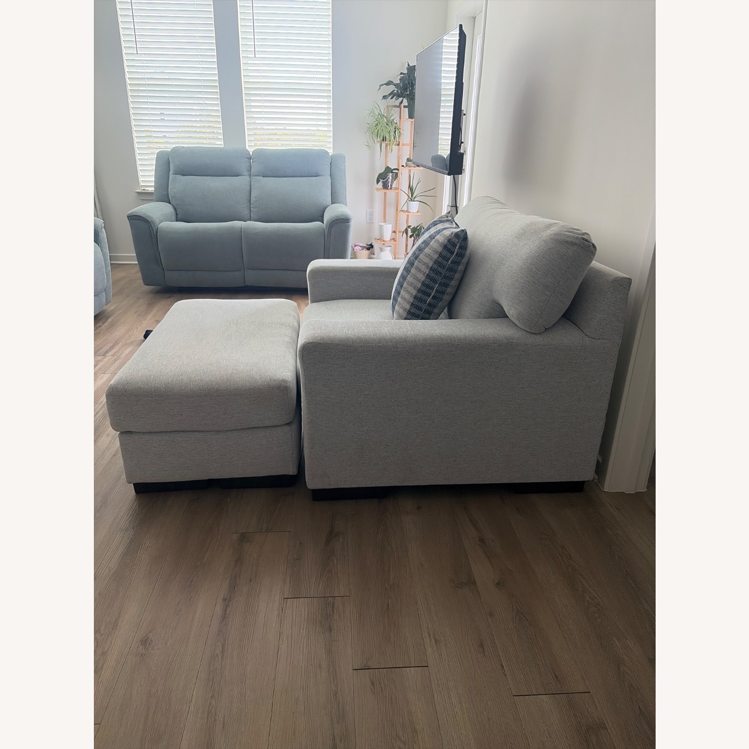 Ashley Furniture Belvoir Light Gray Fabric Accent Chairs - image-2
