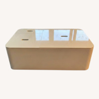 CB2 White Coffee Table