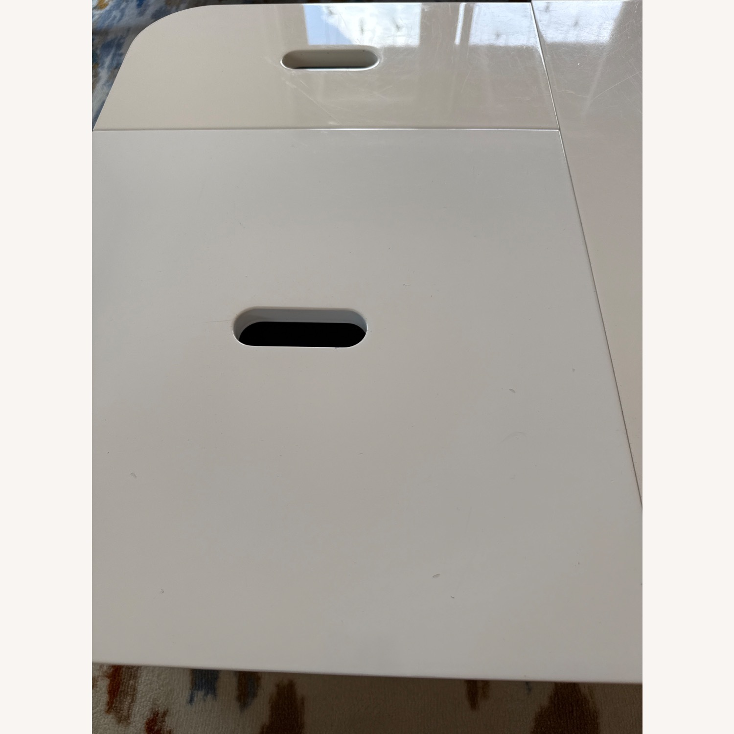 CB2 White Coffee Table - image-4