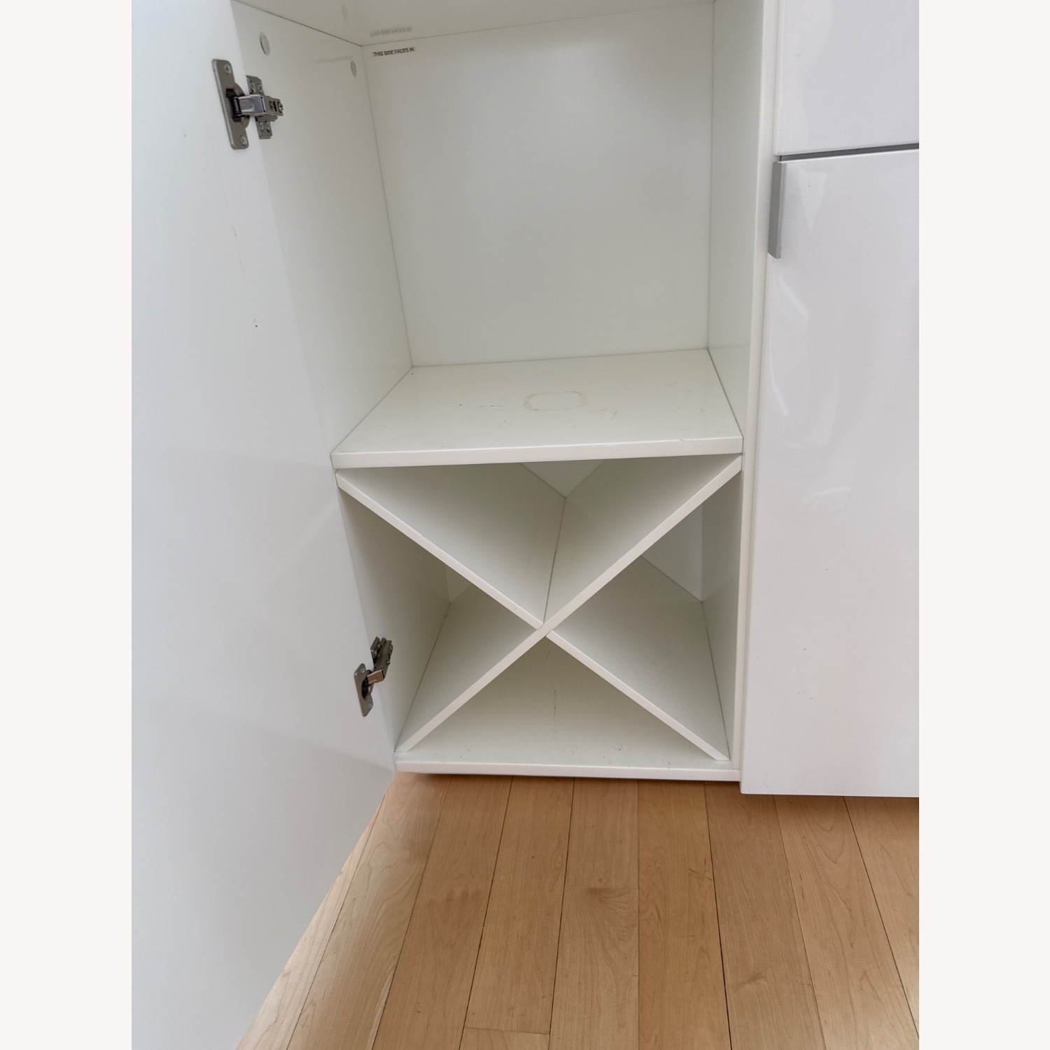 CB2 White Bar Cart - image-5