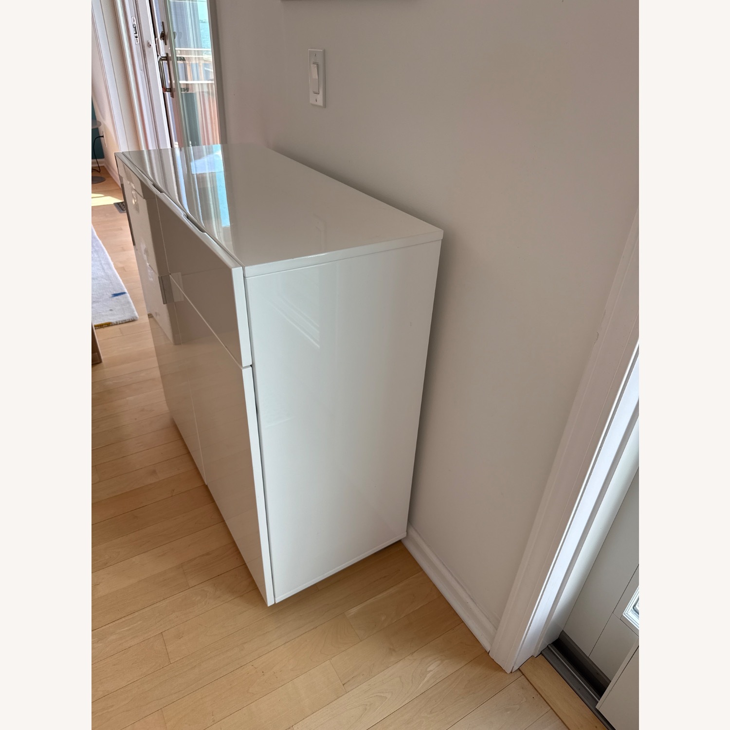 CB2 White Bar Cart - image-3