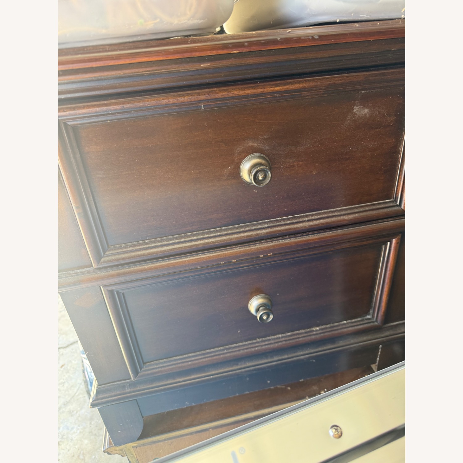 Dark Brown Wood Nightstands - image-3