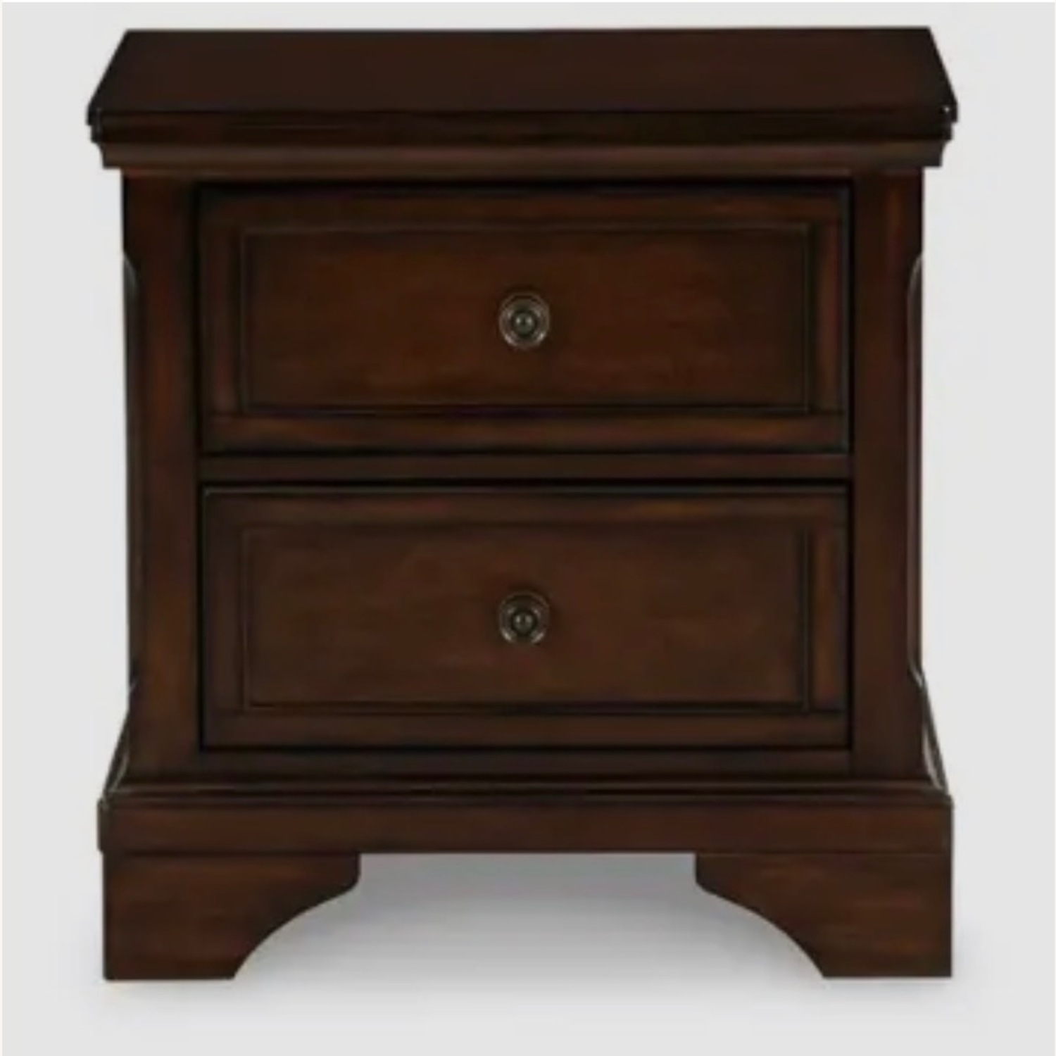 Dark Brown Wood Nightstands - image-1