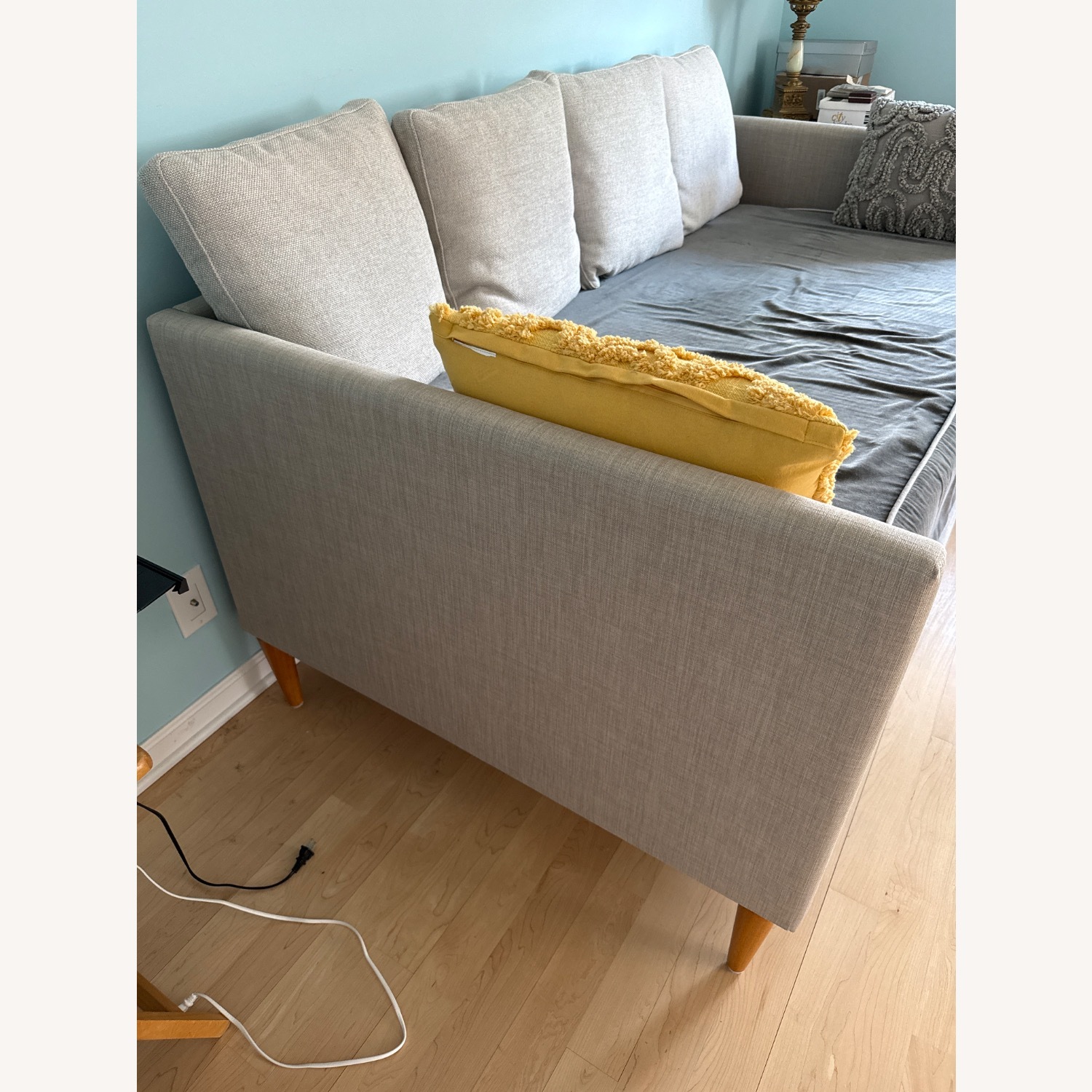 World Market Light Gray Daybed - image-3