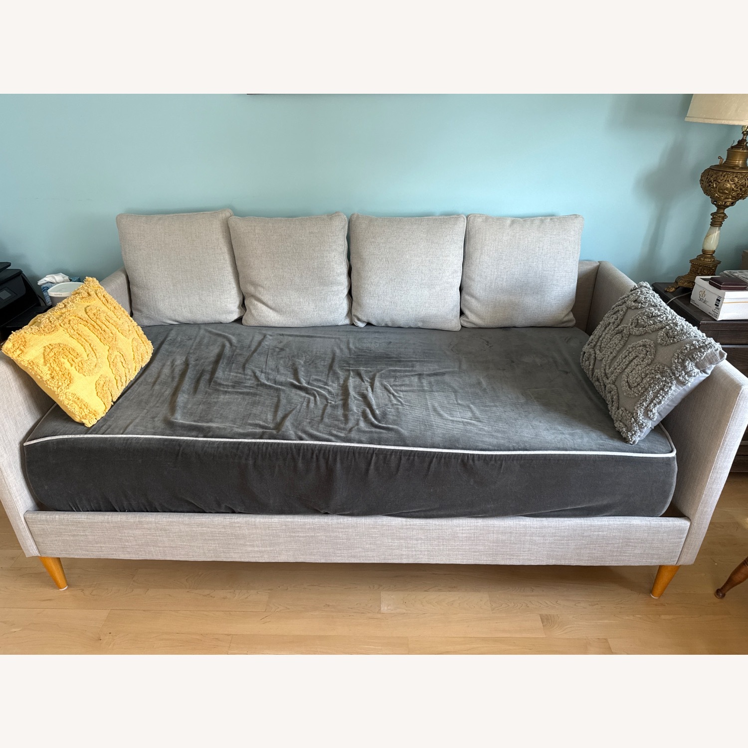 World Market Light Gray Daybed - image-2